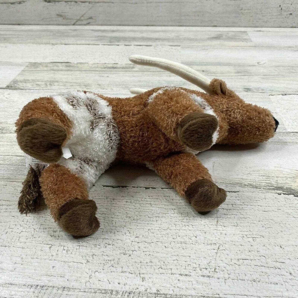 Douglas Cuddle Toy Zeb Longhorn Steer Plush‎ Stuffed Animal Horns 11" Realistic - Picture 6 of 8
